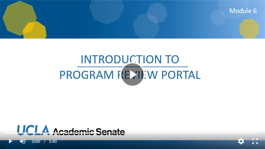 program review portal intro