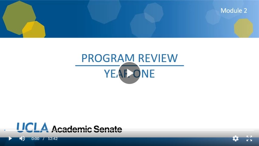 program review year one